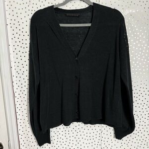 Jenni Kayne Black Button-Up Cardigan